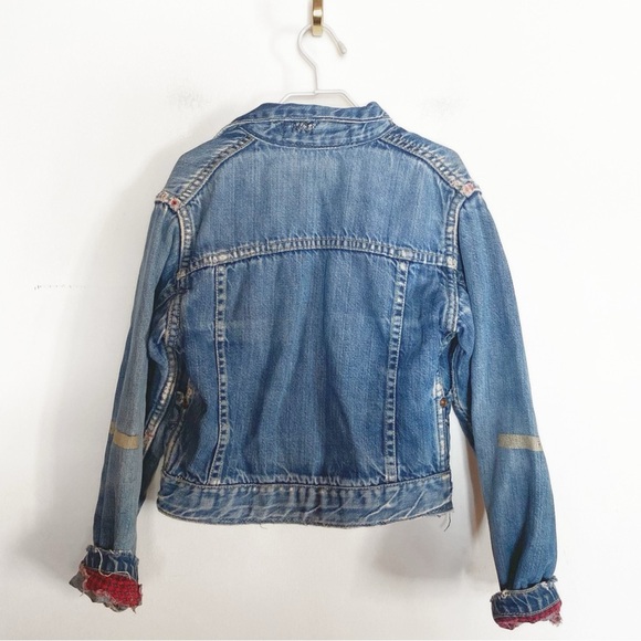 Vtg BUCKAROO 1950s Denim Chore Coat Jean Jacket Kids size 4T - Picture 2 of 9